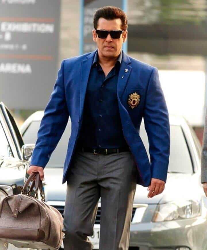 salman khan navy blue shirt